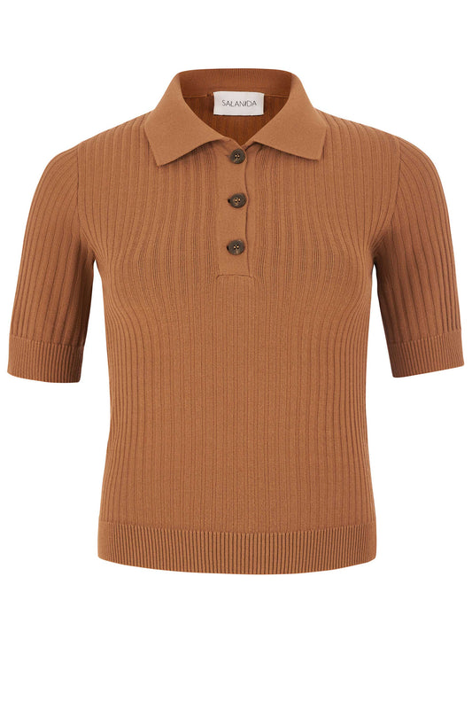 Madonna Poloshirt Karamell