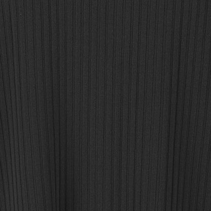 Donna Geripptes Crop Top Schwarz