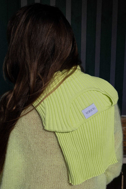 Brera 100 % Merino Langarm-Top in Zitronengelb