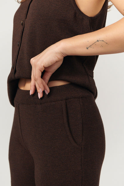 Ora 100% Merino Hose Schokolade