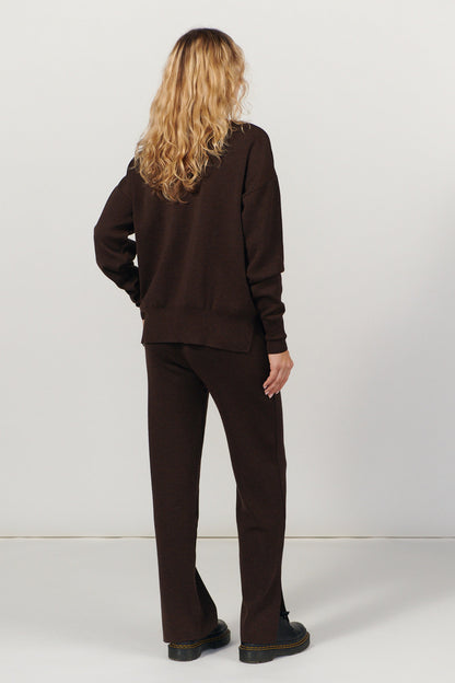 Ora 100% Merino Hose Schokolade