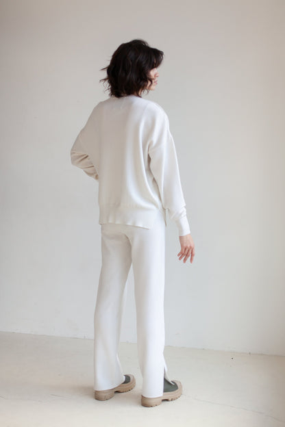 Ora 100% Merino Hose Weiß