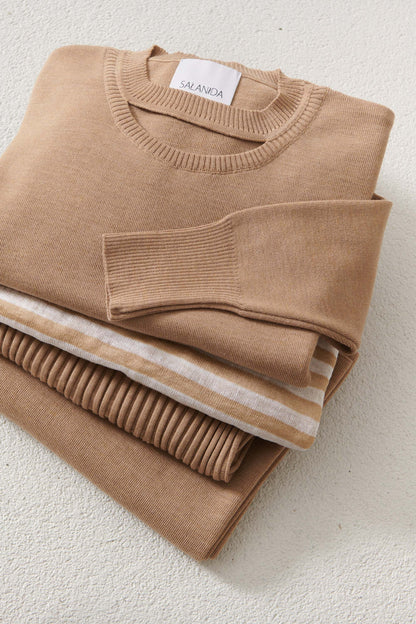 Rotondo 100% Merino Jumper Beige