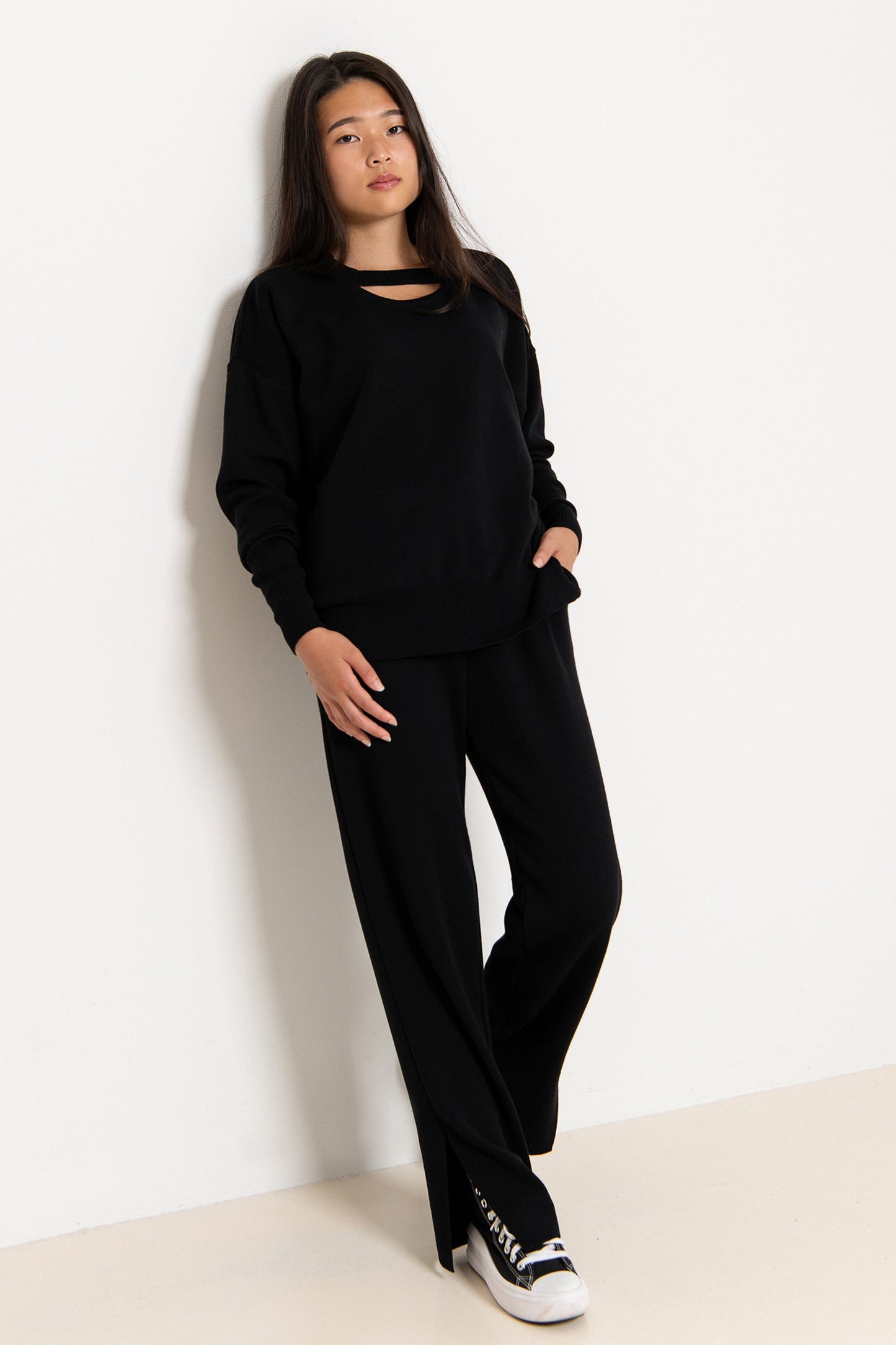 Rotondo 100% Merino Jumper Black