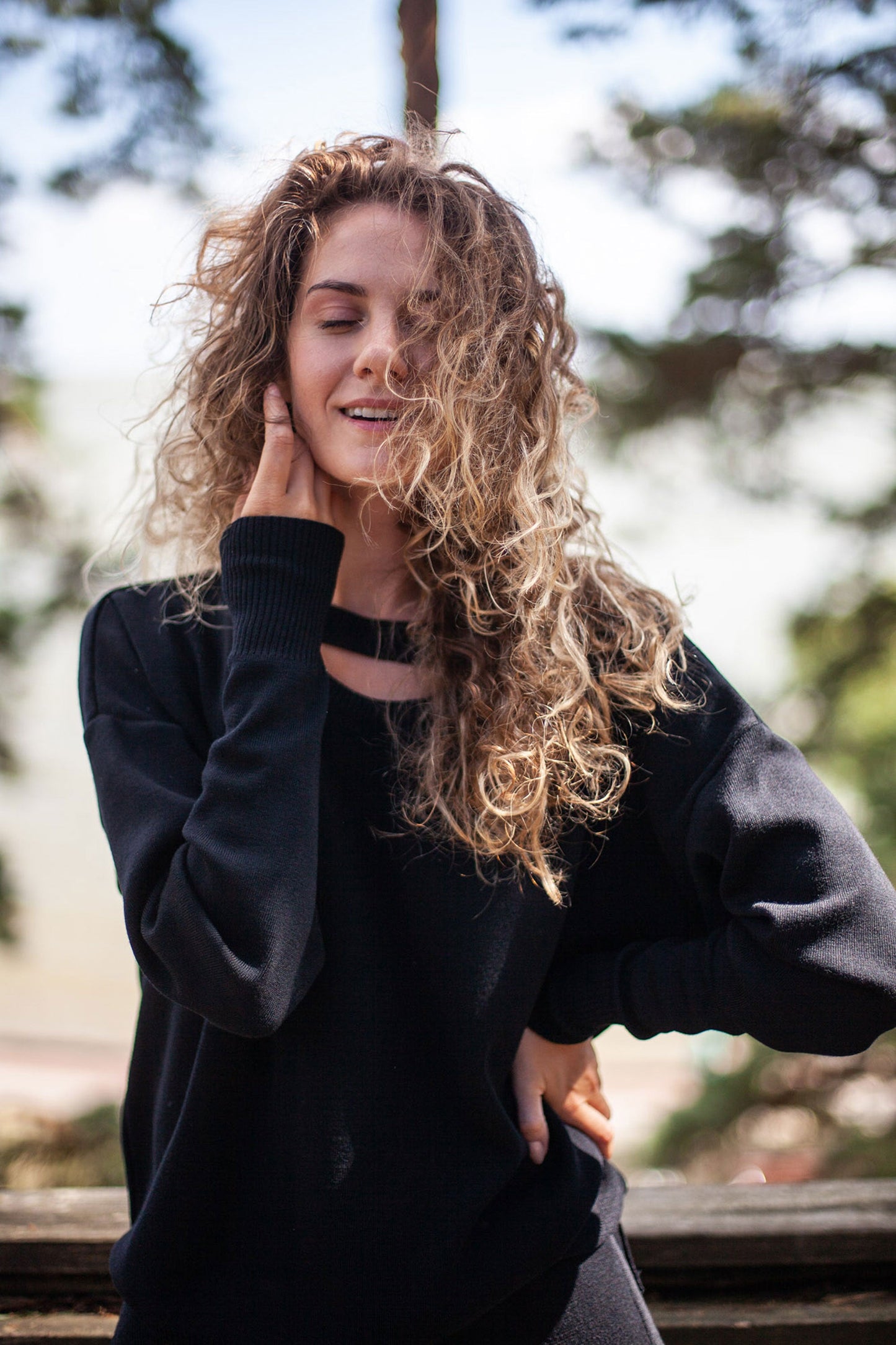 Rotondo 100% Merino Jumper Black