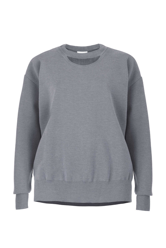 Rotondo 100% Merino Jumper Light Grey