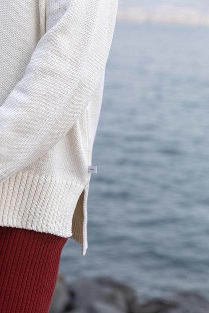 Marina 100% Merino Pullover Weiß 