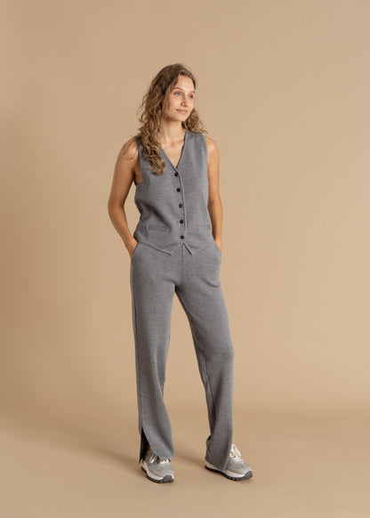 Ora, Forza & Galante 100% Merino Co-ord in Light Grey
