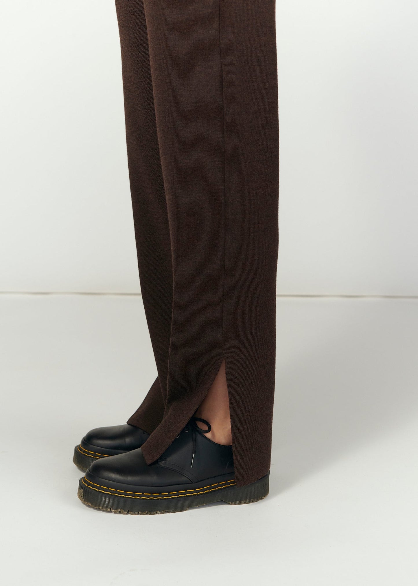 Ora &amp; Rotondo 100 % Merino-Kombi in Schokolade