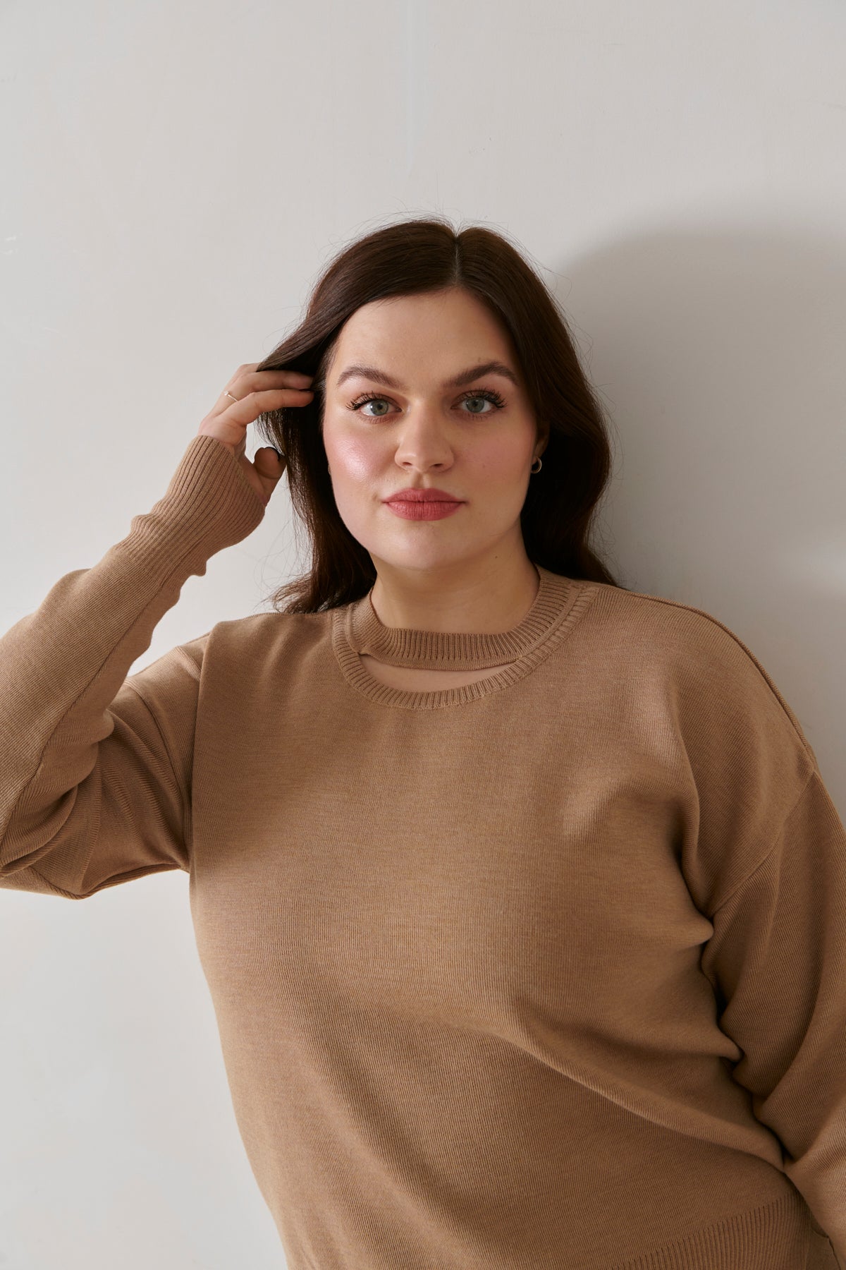 Ora & Rotondo 100% Merino Co-ord in beige