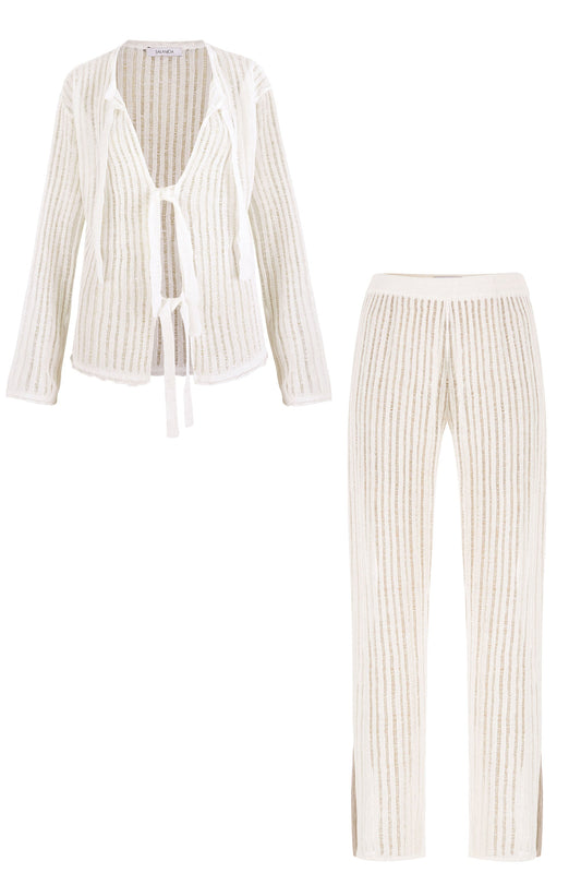 Sole 100% Linen Co-ord White