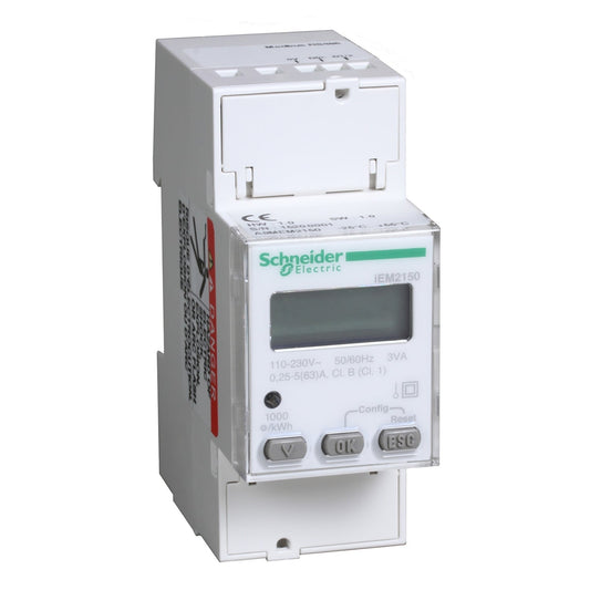A9MEM2150 modular single phase power meter iEM2150 - 230V - 63A with communication Modbus