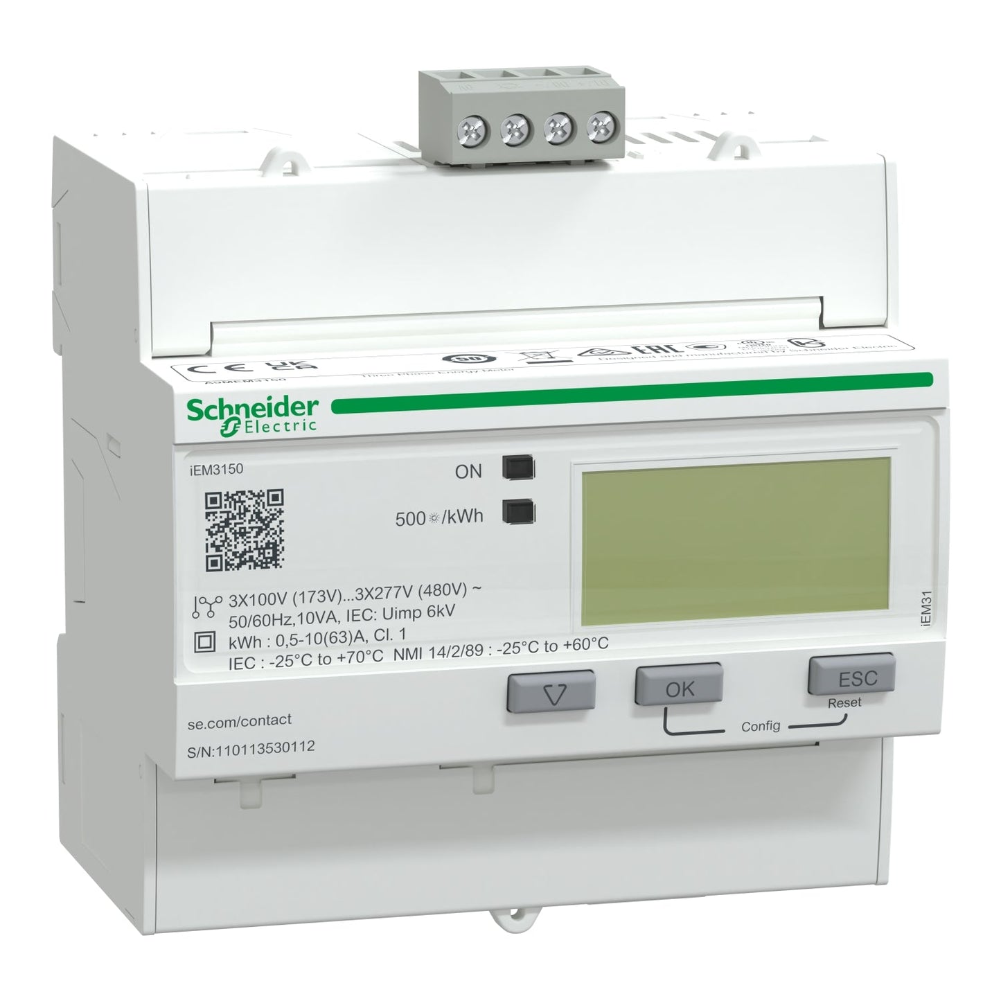 A9MEM3150 iEM3150 Energiezähler - 63 A - Modbus