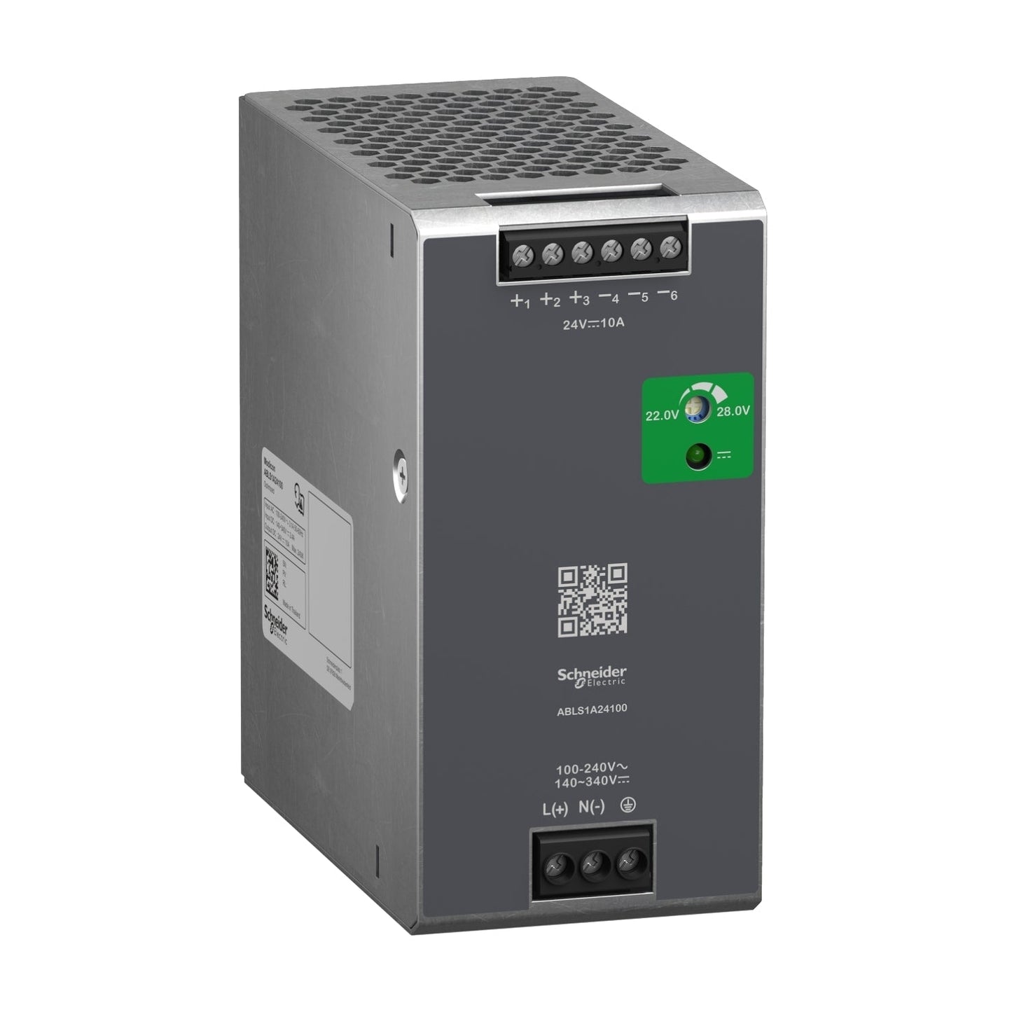 ABLS1A24100 Schneider Electric Regulated Power Supply, 100-240V AC, 24V 10 A, single phase, Optimized