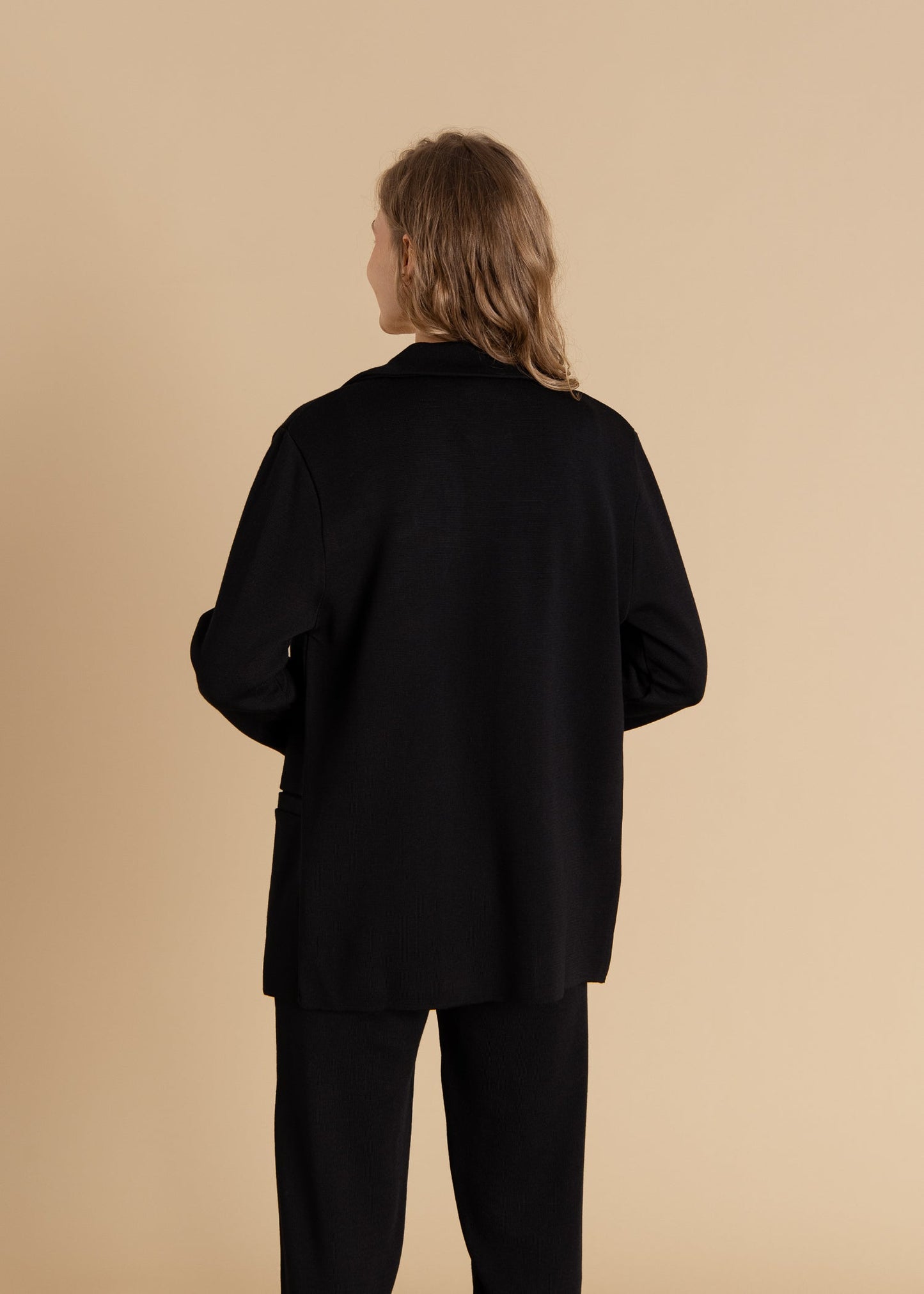 Ora, Forza & Galante 100% Merino Co-ord in Black