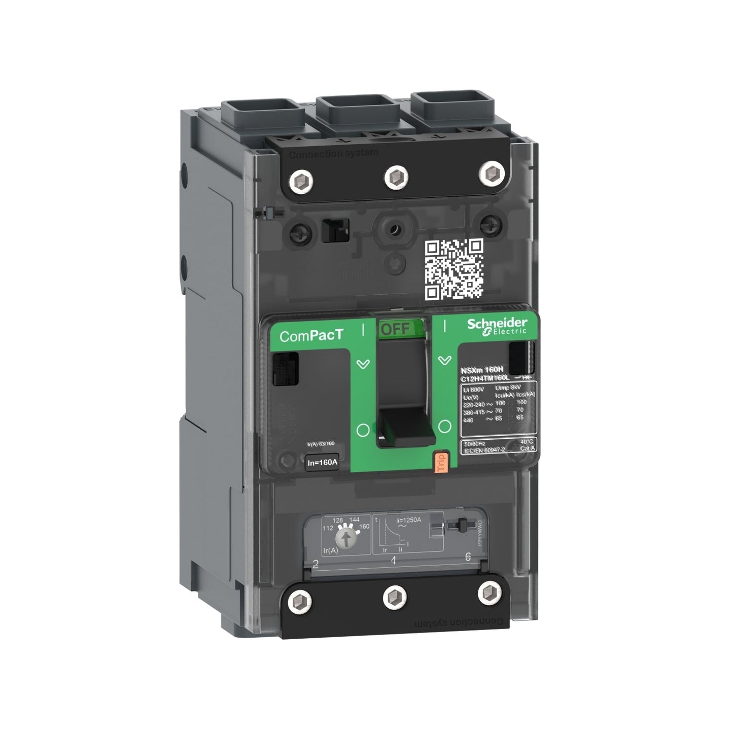 C11B3TM032L Circuit breaker, ComPacT NSXm 100B, 25kA/415VAC, 3 poles, TMD trip unit 32A, EverLink lugs