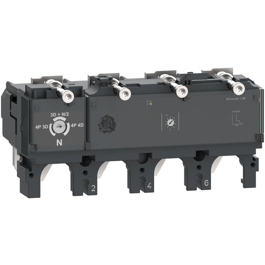 C6342D630 Schneider Electric Trip unit MicroLogic 2.3, ComPacT NSX630, 4 poles, electronic basic protections, 630A rating