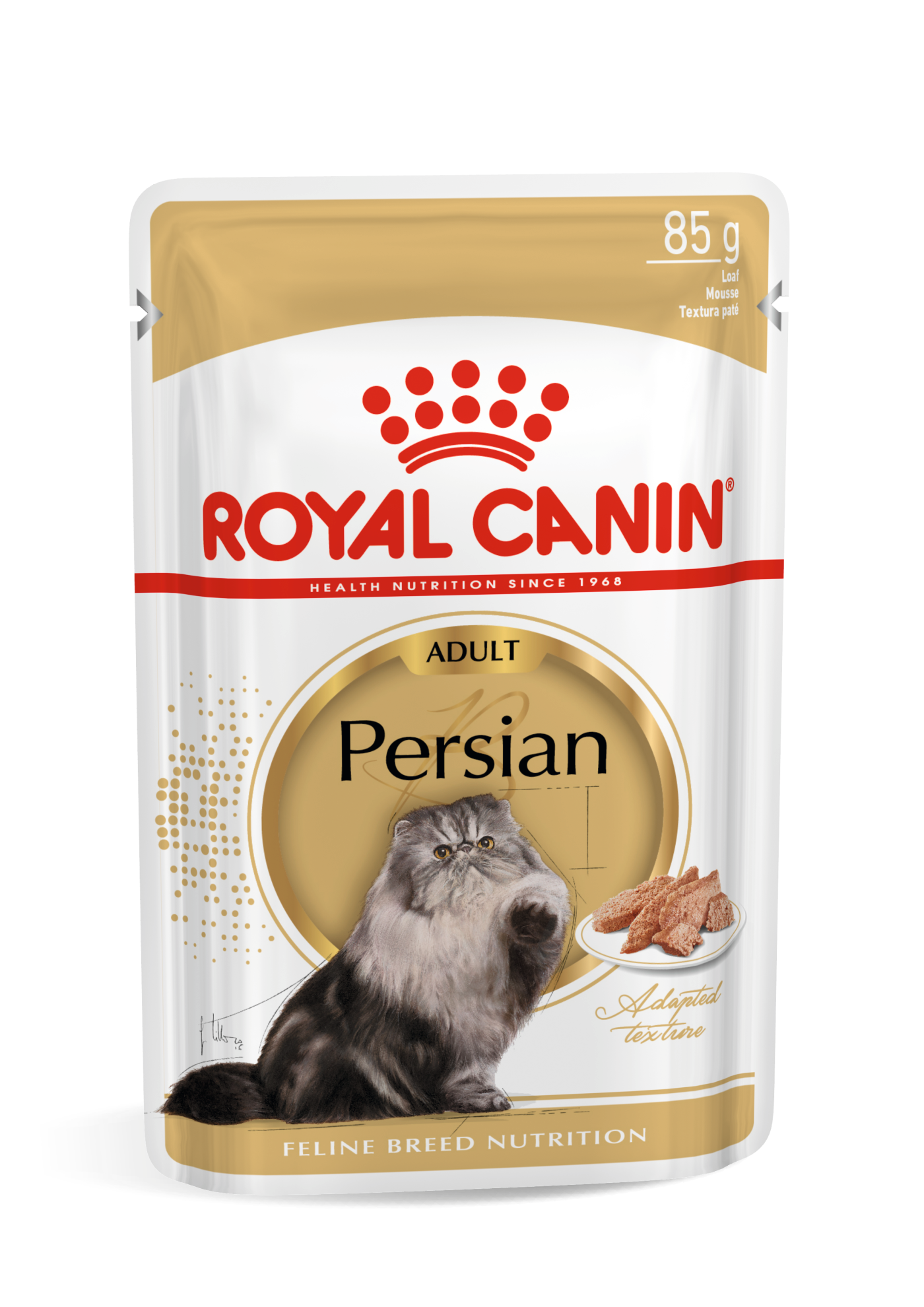 Royal Canin Feline Breed Nutrition Persian Adult Loaf 12x85g - Wet food pâté for adult Persian cats