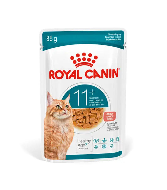 ROYAL CANIN Ageing 11+ Gravy - Drėgnas Pašaras Vyresnėms Katėms 12x85g
