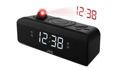 JVC Radijo Žadintuvas RAE211B - Juodas Kompaktiškas FM Žadintuvas