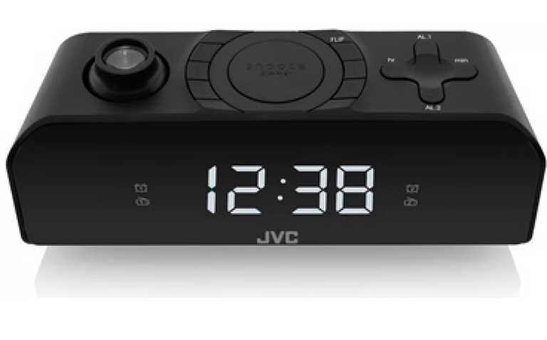 JVC Radijo Žadintuvas RAE211B - Juodas Kompaktiškas FM Žadintuvas