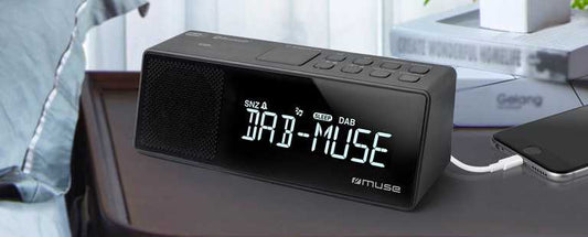 Muse Radijo Žadintuvas M-172 DBT - Juodas Bluetooth FM Žadintuvas