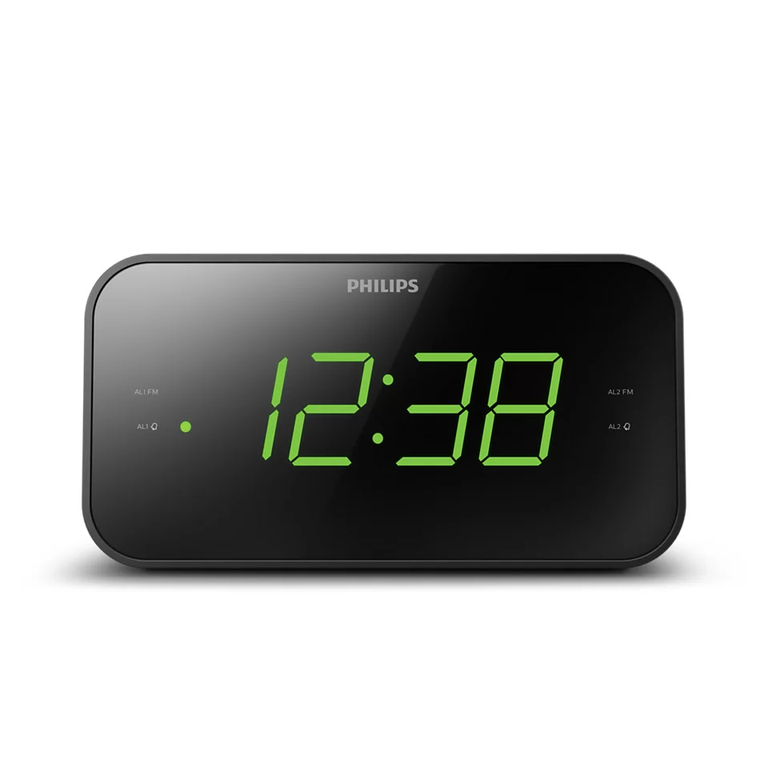 Philips Radijo Žadintuvas TAR3306/12 - Juodas Kompaktiškas FM Žadintuvas