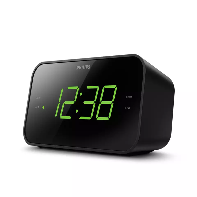 Philips Radijo Žadintuvas TAR3306/12 - Juodas Kompaktiškas FM Žadintuvas
