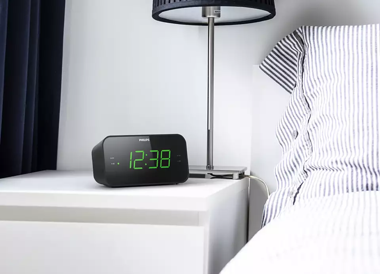 Philips Radijo Žadintuvas TAR3306/12 - Juodas Kompaktiškas FM Žadintuvas