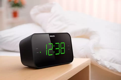 Philips Radijo Žadintuvas TAR3306/12 - Juodas Kompaktiškas FM Žadintuvas