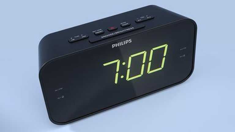 Philips Radijo Žadintuvas TAR3306/12 - Juodas Kompaktiškas FM Žadintuvas