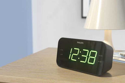Philips Radijo Žadintuvas TAR3306/12 - Juodas Kompaktiškas FM Žadintuvas
