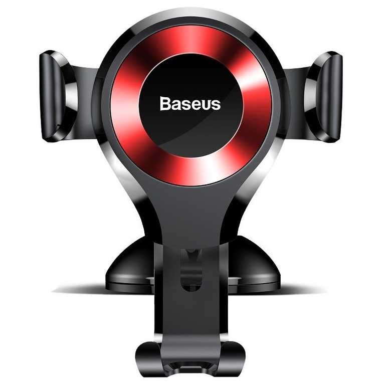 Baseus Automobilinis Telefono Laikiklis - Juodas/Raudonas Universalus