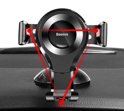 Baseus Automobilinis Telefono Laikiklis - Juodas/Raudonas Universalus