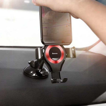 Baseus Automobilinis Telefono Laikiklis - Juodas/Raudonas Universalus
