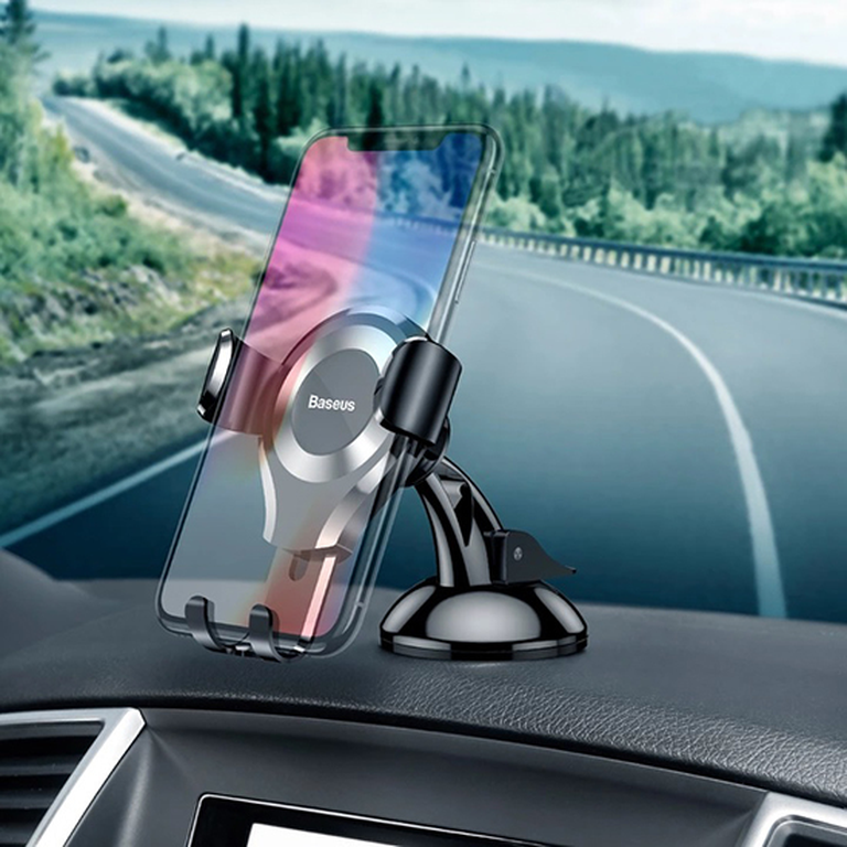 Baseus Automobilinis Telefono Laikiklis - Juodas/Raudonas Universalus