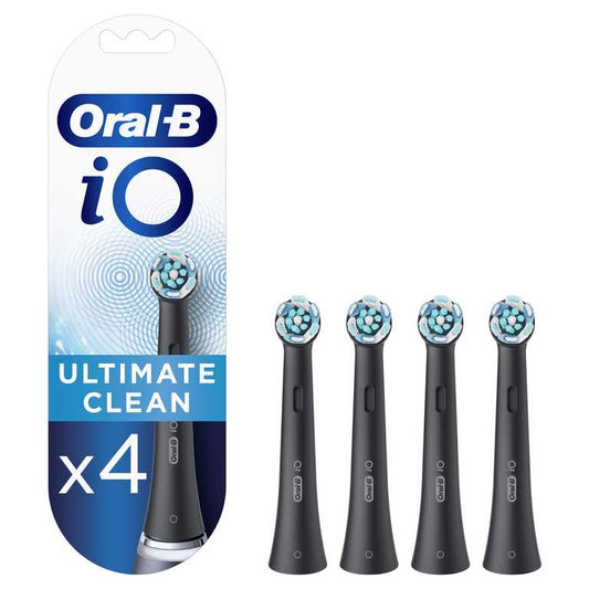 Oral-B Ultimate Clean Dantų Šepetėlio Galvutės - Juodos 4 vnt.