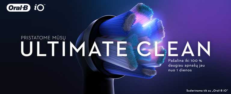 Oral-B Ultimate Clean Dantų Šepetėlio Galvutės - Juodos 4 vnt.