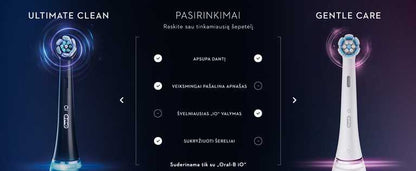 Oral-B Ultimate Clean Dantų Šepetėlio Galvutės - Juodos 4 vnt.