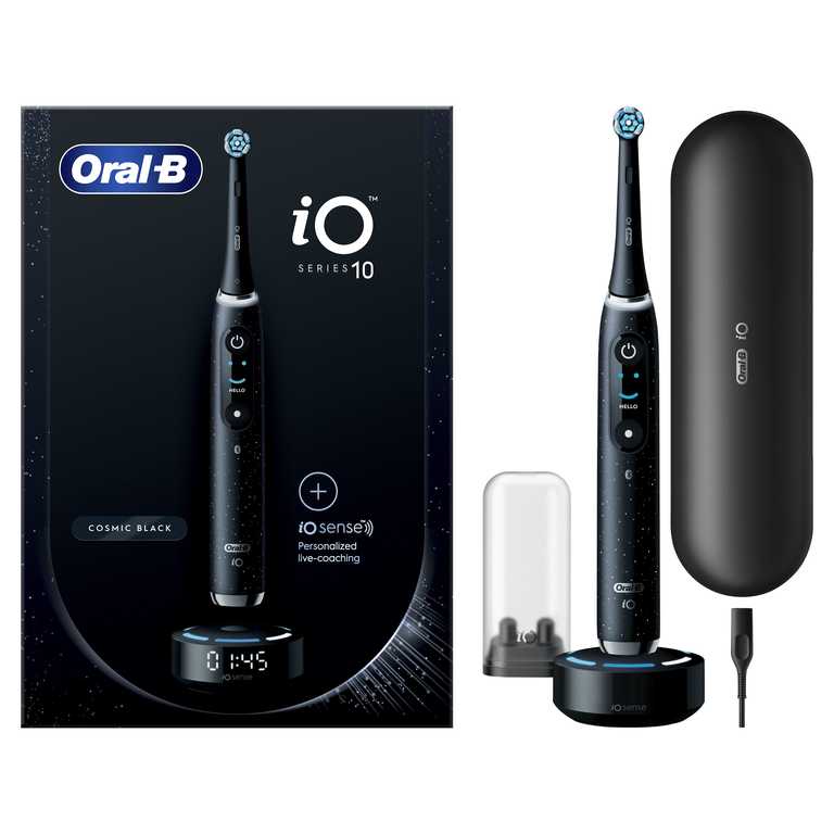 Oral-B iO Series 10 Elektrinis Dantų Šepetėlis - Juodas Ultimate Premium