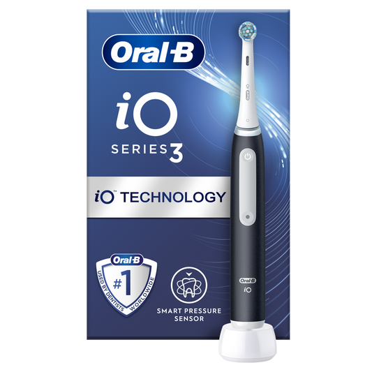 Braun Oral-B iO Series 3 Elektrinis Dantų Šepetėlis - Juodas Smart