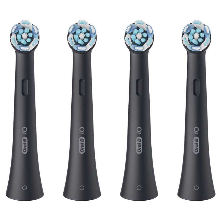 Oral-B iO UltimateClean Dantų Šepetėlio Galvutės CBF-4 - Juodos 4 vnt.