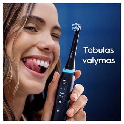 Oral-B iO UltimateClean Dantų Šepetėlio Galvutės CBF-4 - Juodos 4 vnt.