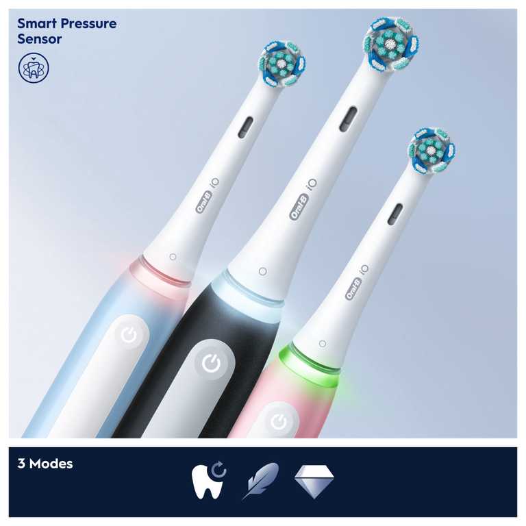 Braun Oral-B iO Series 3 Elektrinis Dantų Šepetėlis - Rožinė Smart
