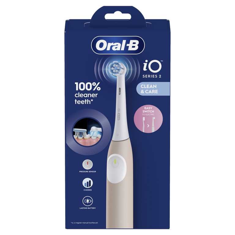 Oral-B iO2 Elektrinis Dantų Šepetėlis Calm Pink - Rožinė Smart Entry