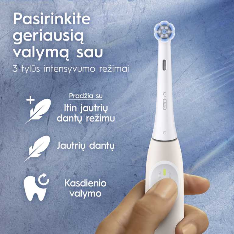 Oral-B iO2 Elektrinis Dantų Šepetėlis Calm Pink - Rožinė Smart Entry