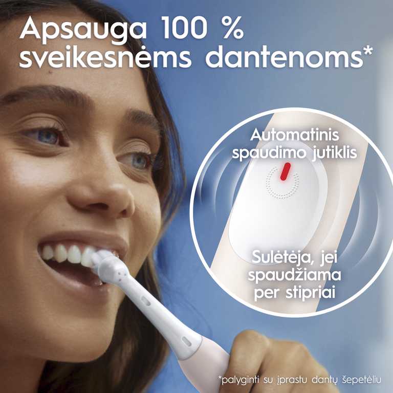 Oral-B iO2 Elektrinis Dantų Šepetėlis Calm Pink - Rožinė Smart Entry
