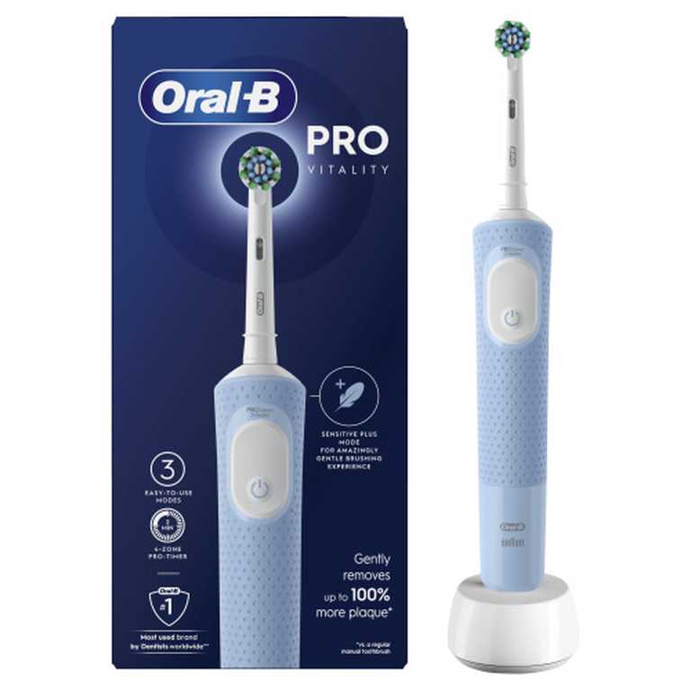 Oral-B Vitality Pro Elektrinis Dantų Šepetėlis - Žydras Ekonomiškas