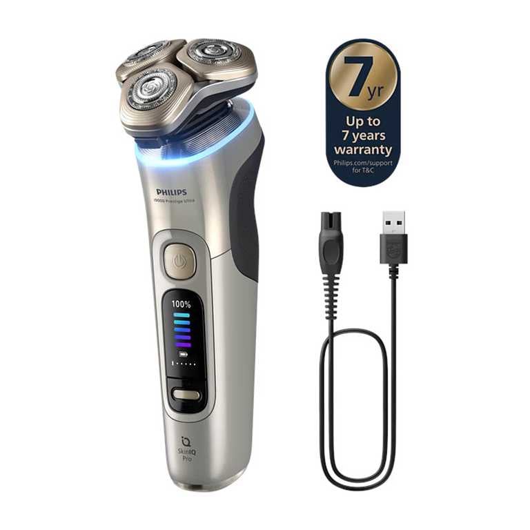 Philips i9000 Prestige Ultra Barzdaskutė XP9403/31 - Aukso/Balta Li-Ion Premium