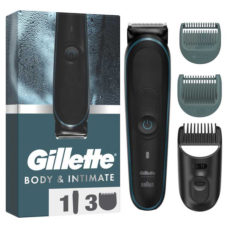 Gillette Body & Intimate i5 Kūno Plaukų Kirpiklis Vyrams - Belaidis Elektrinis Trimeris